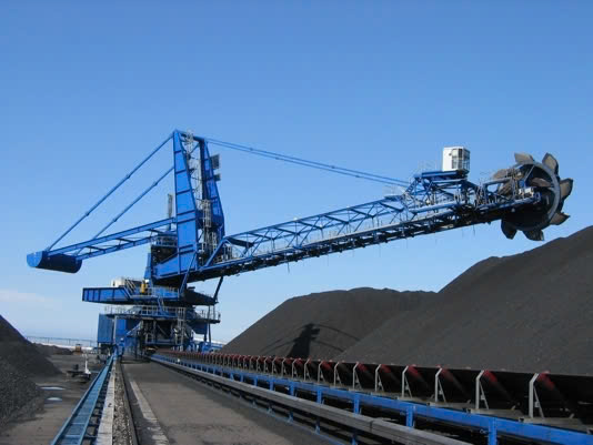 Steel structure for Reclaimer stacker machine and conveyor